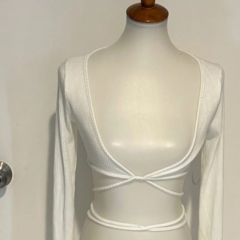 PaperMoon Crop Top White - Size S.